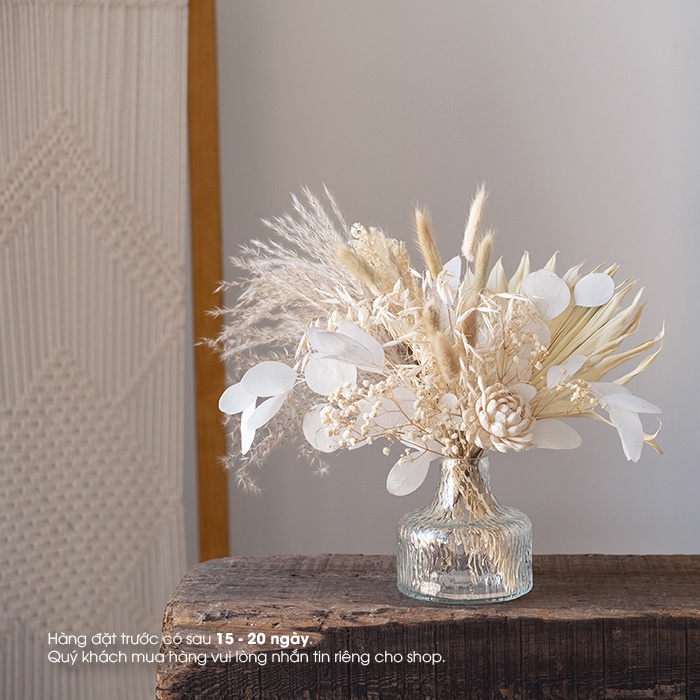 Bó Hoa Khô Trang Trí Style Bắc Âu