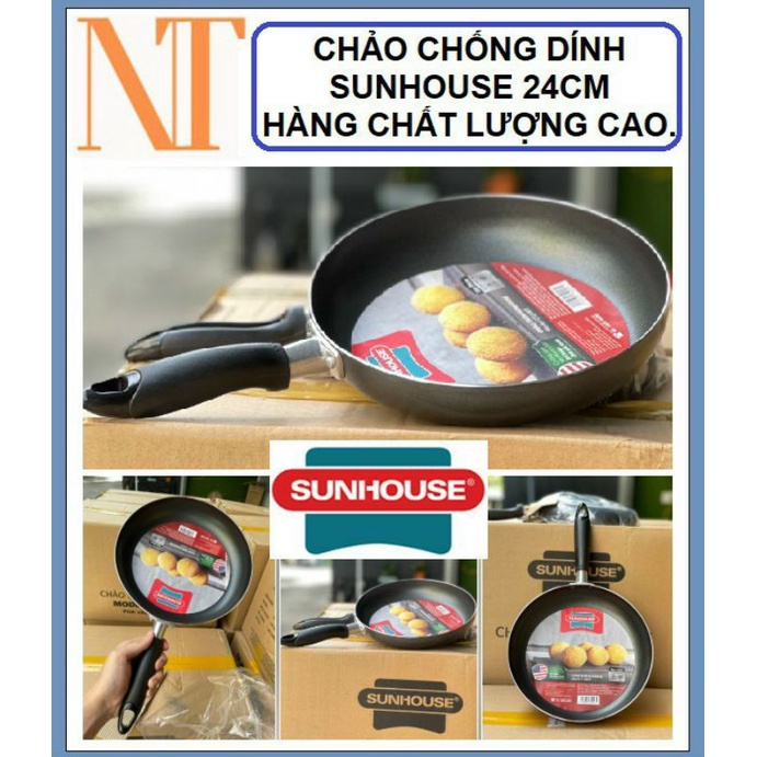 CHẢO CHỐNG DÍNH SUNHOUSE 24 Cm