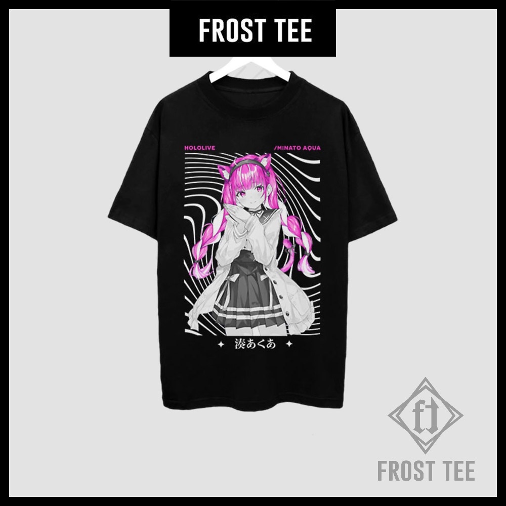 HOT🔥 Áo Phông Hololive Minato Aqua Anime mẫu mới cực chât cực chất giá siêu rẻ