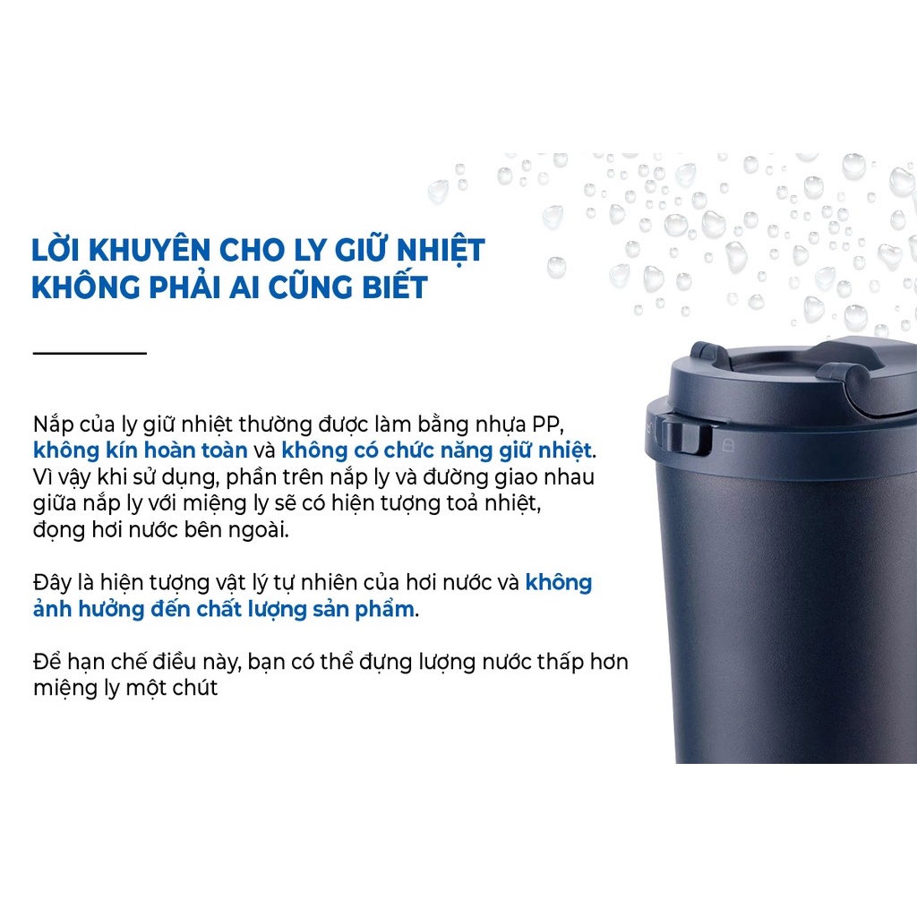 Ly giữ nhiệt LocknLock Swing Tumbler LHC4179 LHC4197BLK dung tích 350ml màu đen  - K-MALL