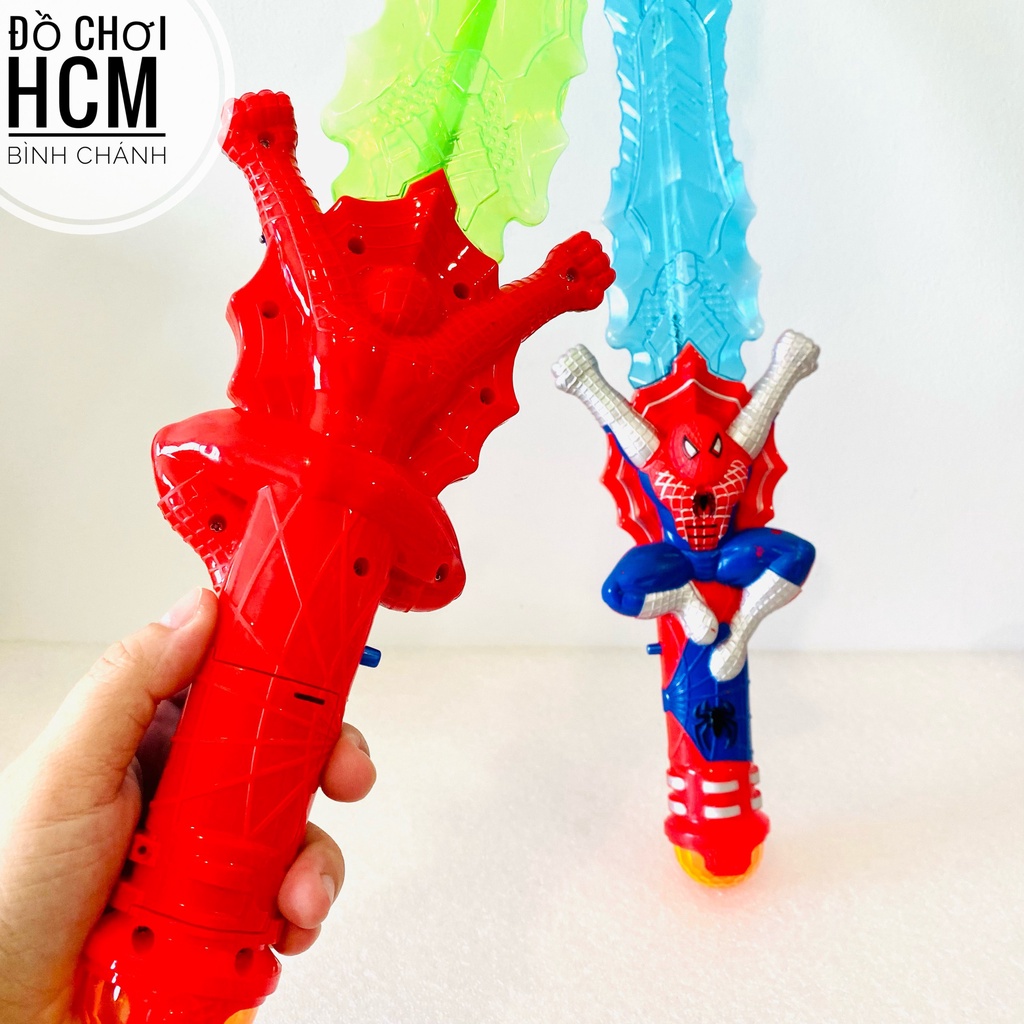 Đồ chơi trẻ em thanh kiếm người nhện cho bé thích siêu anh hùng marvel spiderman lazer