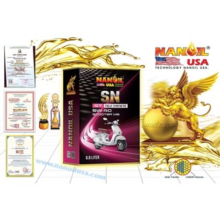 Nhớt nanoil usa scooter 5w-40 nano oil