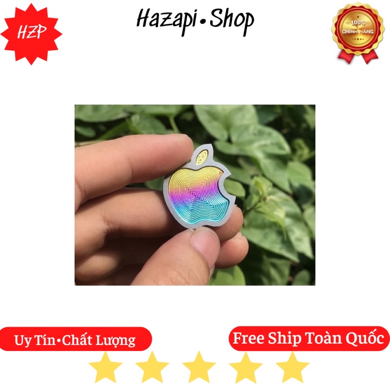 Logo Táo Iphone Táo Cắn Dở Titan  Sẵn Keo Trang Trí Xe Cực Đẹp