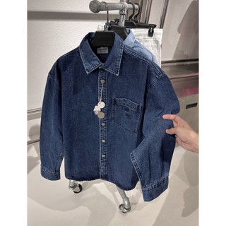 SƠ MI DENIM xanh đậm - Khoác Jean CHUOT TRANG