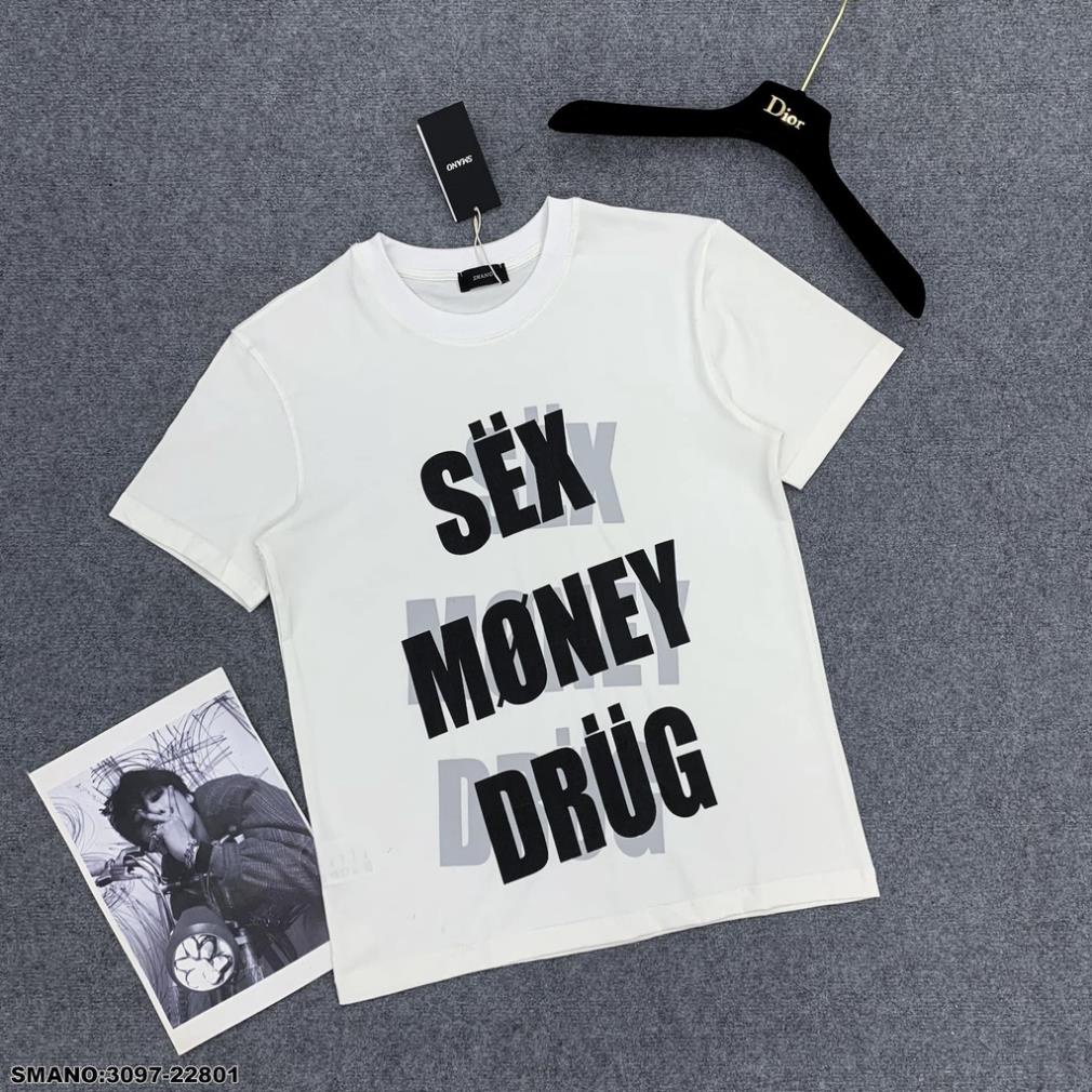Hang QC free 🔥Hot🔥 Áo Phông Nam Nữ In Nổi Chữ Sex Money Drug . Áo Phông Tay Lỡ Nam Nữ From Rộng h d | BigBuy360 - bigbuy360.vn