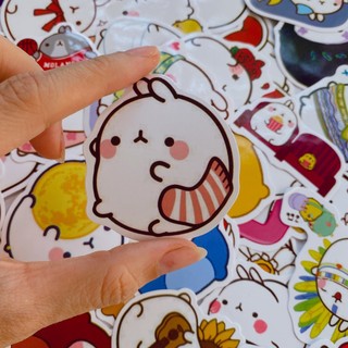 Set sticker molang đáng iu