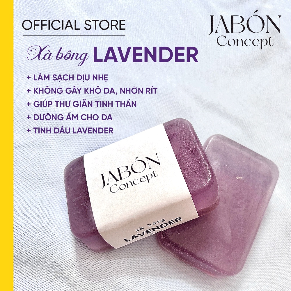 Xà Bông Handmade Tinh Dầu Hương Hoa Oải Hương Xà Phòng Hữu Cơ Từ Thiên Nhiên Jabón Concept