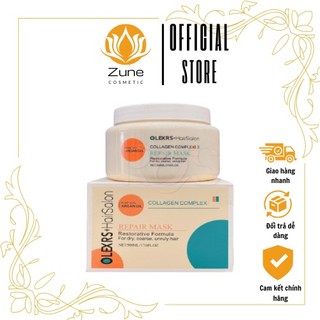 Kem ủ tóc olexrs ⚡⚡ siêu phục hồi, làm dày, bóng mượt tóc hair salon collagen complex repair mask 500ml