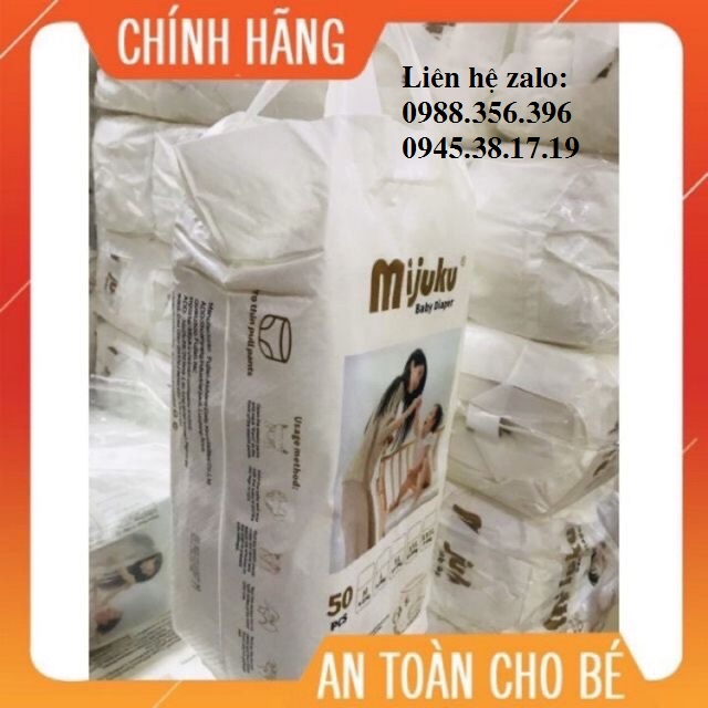 Combo 50 Bỉm Quần Mijuku Xuất Nhật size M/ L /XL /XXL/XXXL