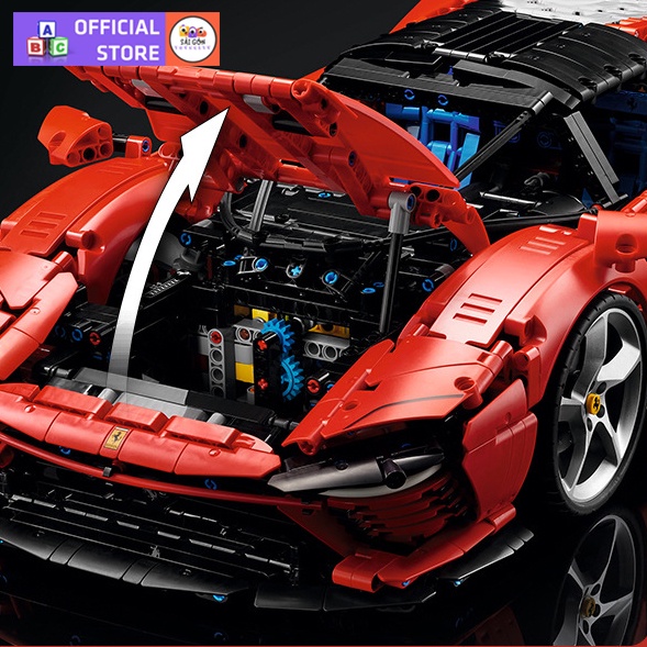 Đồ Chơi Lắp Ráp Mô Hình Xe TECHNIC Ferrari Daytona SP3 Tỉ Lệ 1:8 Điều Khiển Từ Xa Với 3700+PCS
