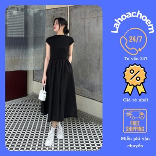 Váy ba lỗ không tay thun tăm tôn dáng Lahoachoem phong cách ulzzang dành cho nữ có ảnh thật