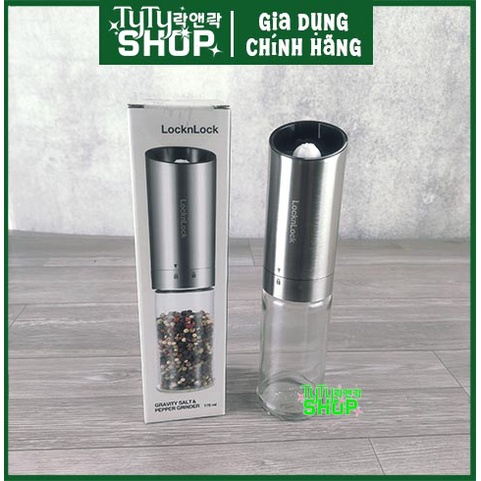 Máy xay hạt tiêu muối gia vị tự động Lock&Lock 170ml sử dụng bằng Pin AAA CKO117