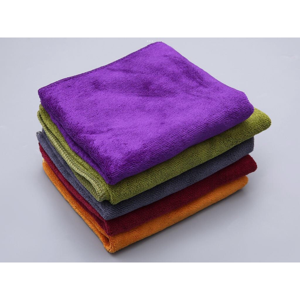Khăn Lau 35x37 Microfiber Loại 1 380gsm Siêu Thấm Hút