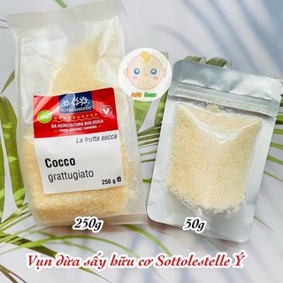 Vụn dừa hữu cơ ý sotto 250g, có tách lẻ 50g