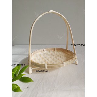 Mẹt tre tầng - trang trí decor