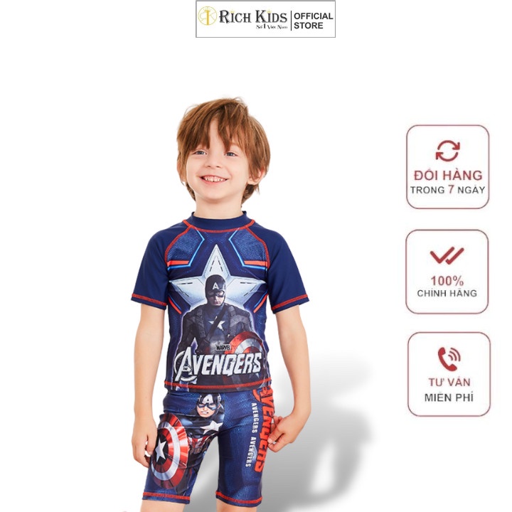 Đồ Bơi Bé Trai Hãng Richkids Size Đại Từ 10kg Đến 46Kg