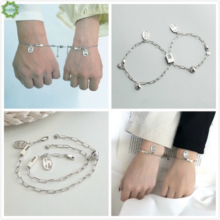 【coffeemate】⚡Cặp vòng tay kim loại thiết kế đơn giản đem lại may mắn cho cặp đôi