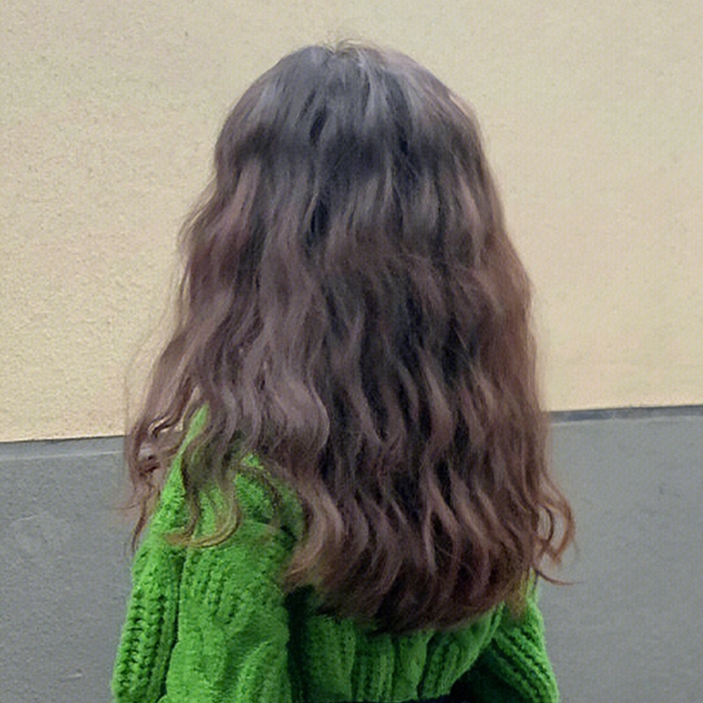 Bộ Tóc Giả Dài Xoăn Tự Nhiên Bằng Len Dành Cho Trẻ Em Biểu Diễn