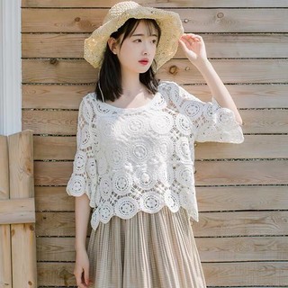 Áo Lưới Đan Móc Họa Tiết Nhiều Mẫu