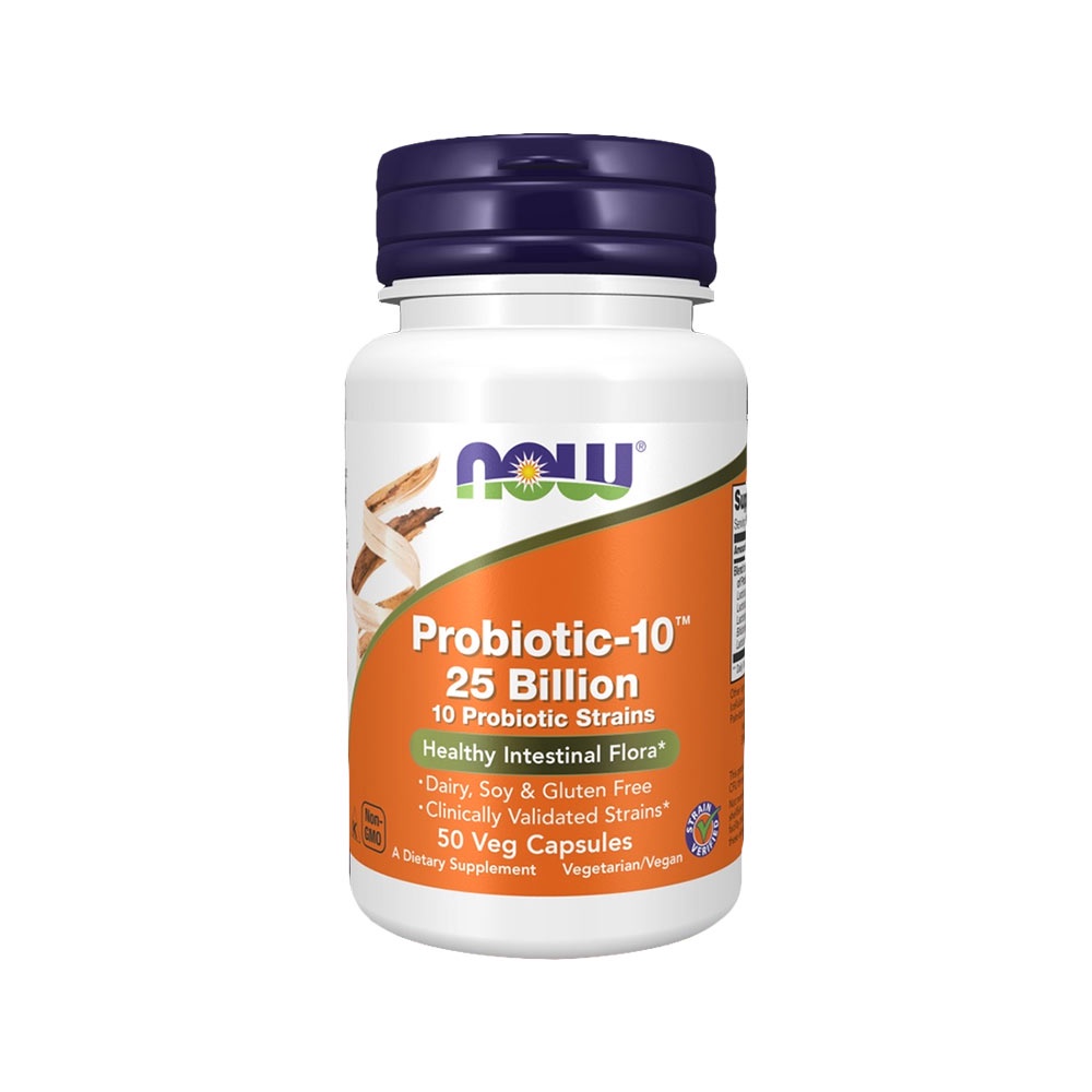 Now - Probiotic 25 Billion 50 Viên - Cam Kết Chính Hãng | Bổ Sung 10 Loại Lợi Khuẩn Hỗ Trợ Hấp Thu Chất Dinh Dưỡng