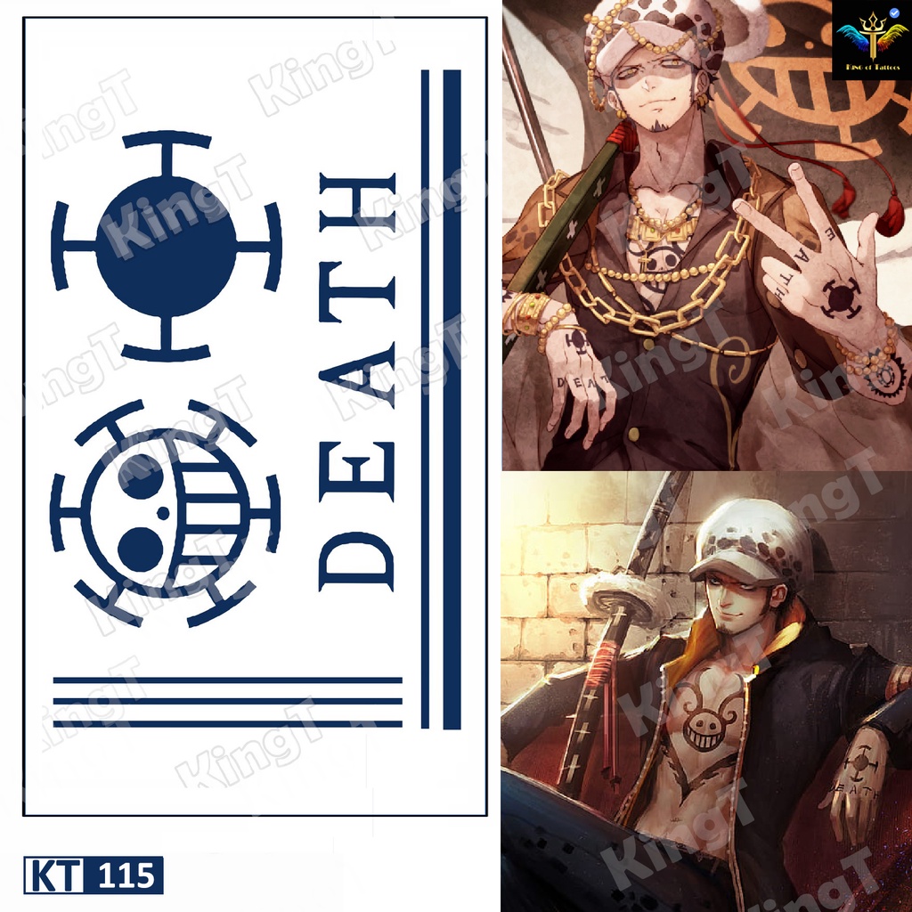 Hình xăm tạm thời Law Onepiece