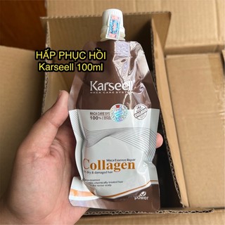 Kem hấp dầu collagen karseell maca power siêu mềm mượt tóc ý size du lịch 100ml