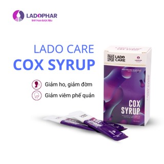 Siro hỗ trợ giảm ho Lado Care Cox Syrup Ladophar Hộp 20 Gói