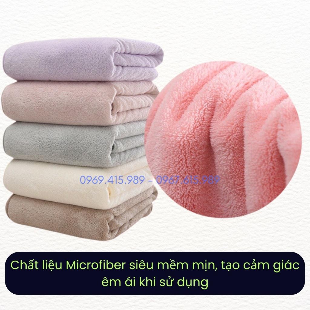 Khăn tắm lông cừu Hàn Quốc loại 1 cỡ lớn 70x140cm, siêu mềm mịn thấm hút nước tốt, nhiều màu lựa chọn | BigBuy360 - bigbuy360.vn