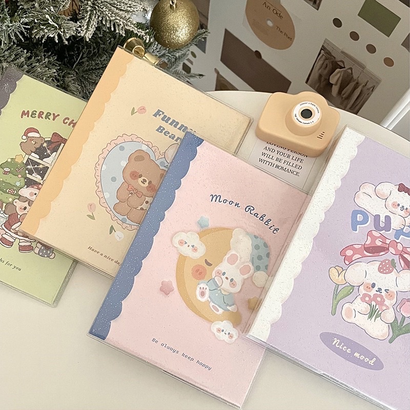 Binder A5 bìa cứng đựng card kèm bọc glitter lấp lánh / Album đựng ảnh A5