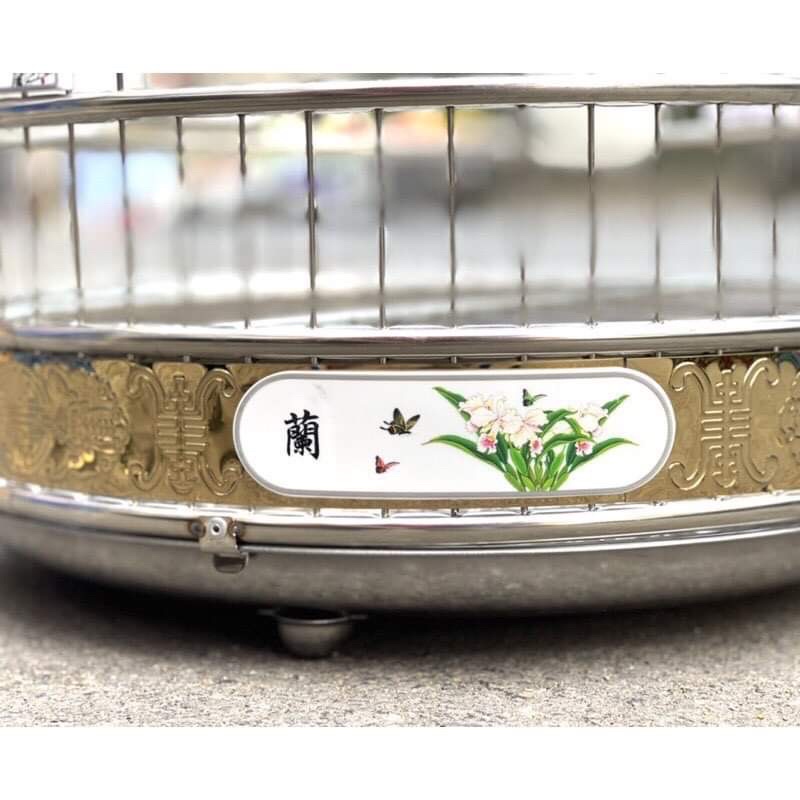 Lồng chim decor, Lồng chim hoạ mi, khướu, choè than size 40 và 42 lồng inox Tàu.
