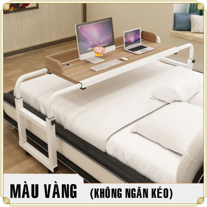 Bàn Làm Việc Thông Minh AMYLY Bàn Làm Việc Trên Giường Có Ngăn Kéo 3 Màu Hồng Nâu Đen D120-200*R45*C55-85cm | BigBuy360 - bigbuy360.vn
