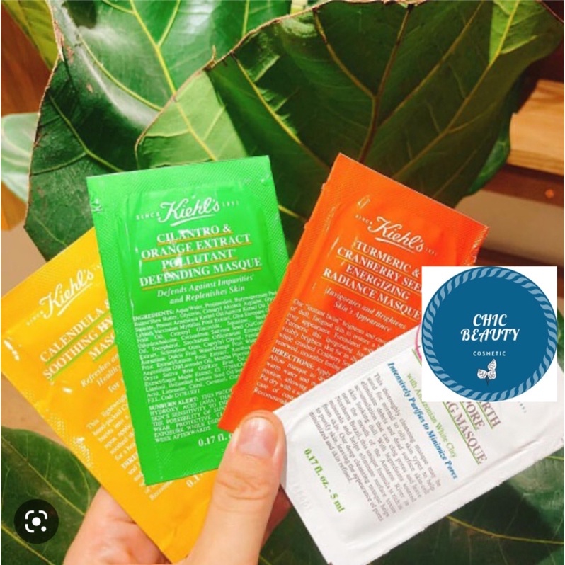 🎁SAMPLE MẶT NẠ KIEHL'S 5ml ( Nghệ , Đất Sét )