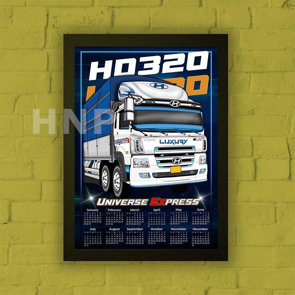 Poster HYUNDAI Xe Tải các mẫu HD72, HD210, HD320, Đầu kéo