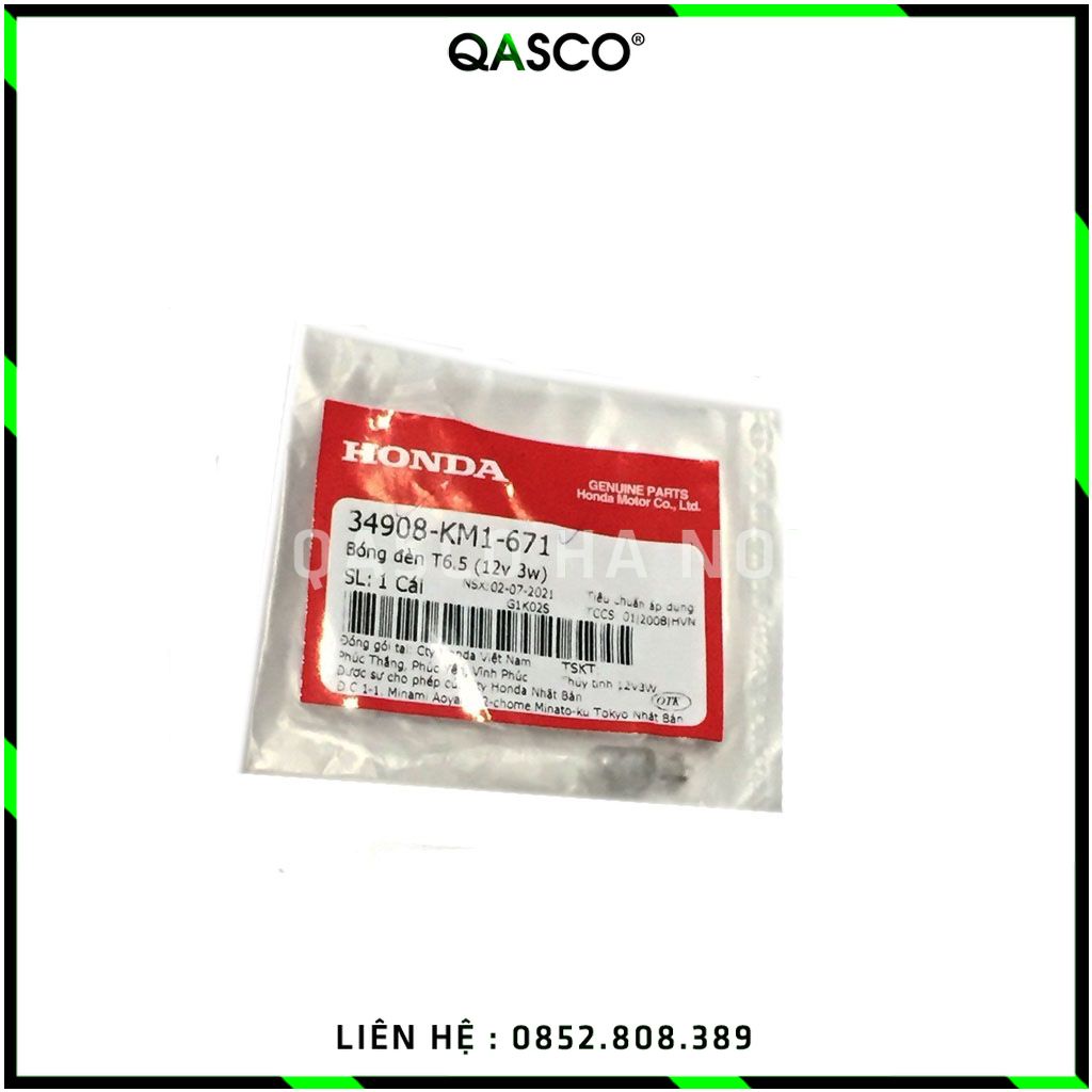 34908-KM1-671|Bóng đèn T6.5 (12v 3w)(564)