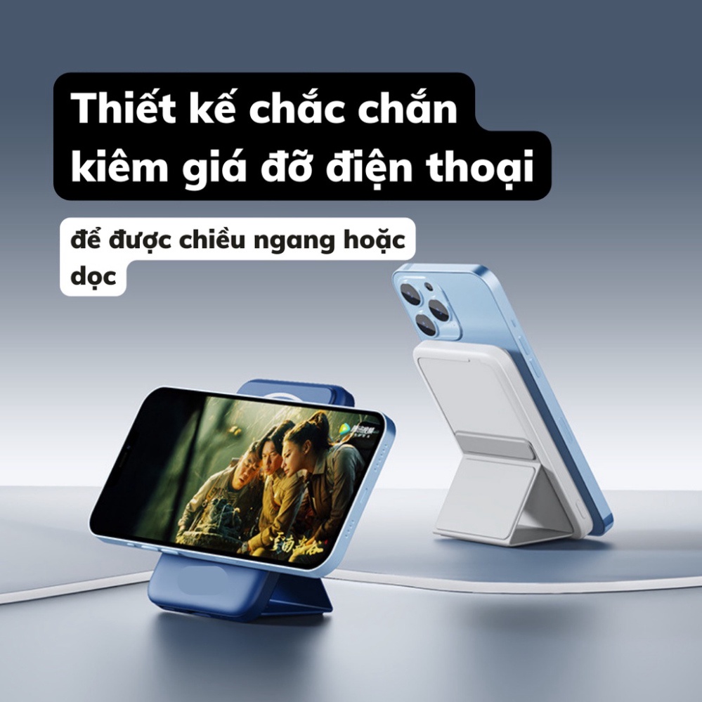 Pin Sạc Dự Phòng Không Dây 10000mah sạc nhanh PD 22.5W  - Sạc dự phòng mini từ tính