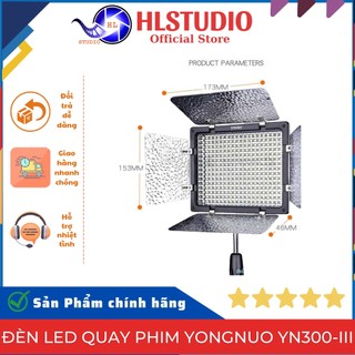 Đèn LED quay phim Yongnuo YN300-III HL Studio nhiệt độ màu linh hoạt từ 3200K đến 5500k