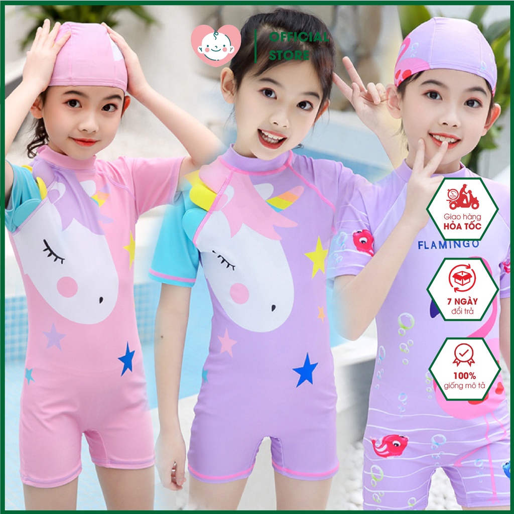 Đồ Bơi Bé Gái Liền Thân Đủ Size Từ 3-15 Tuổi 13-40kg Nhiều Mẫu Lựa Chọn