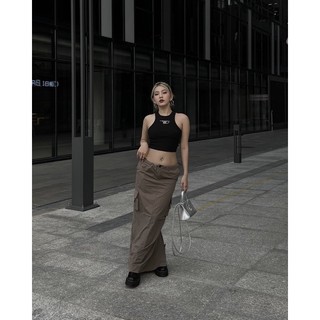 LONG CARGO SKIRT - TIDYCHIC