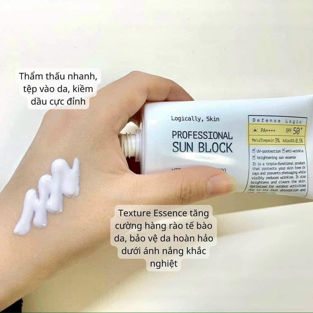 Kem chống nắng nâng tone mờ nám Logically Skin Professional Sun Block 70g