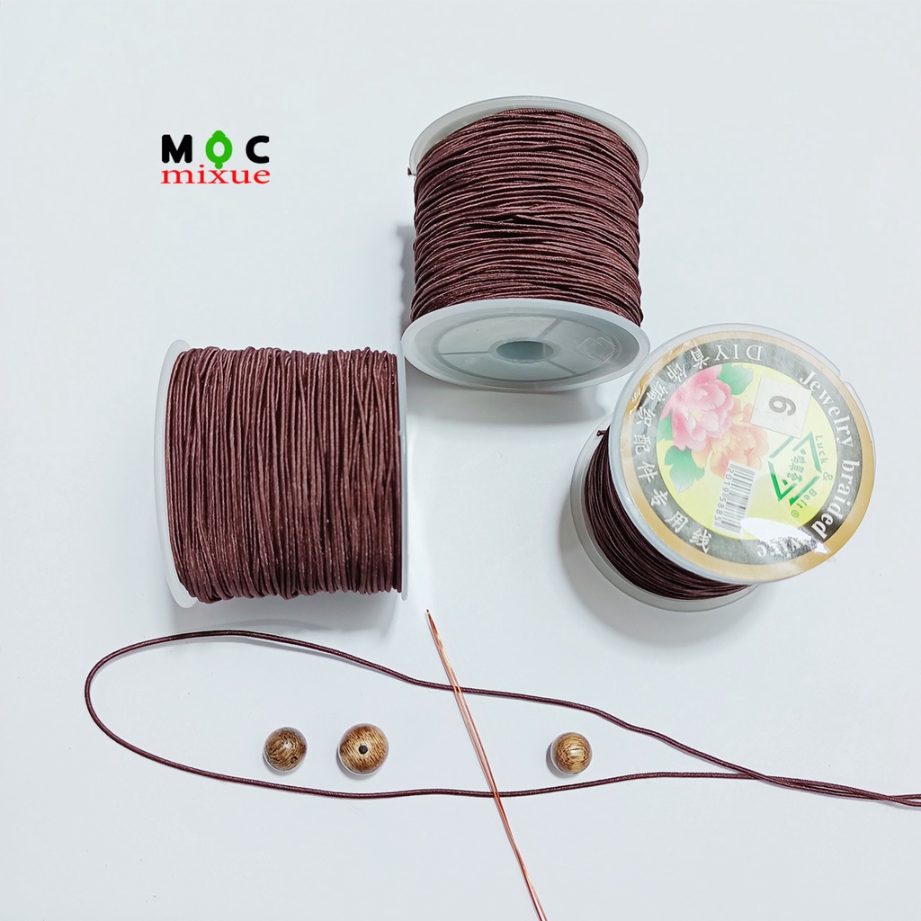 Dây dù lõi chun co giãn siêu bền 3m 5m 1 cuộn để xâu vòng gỗ vòng chuỗi hạt tràng hạt vòng hanmde - Mộc mixue