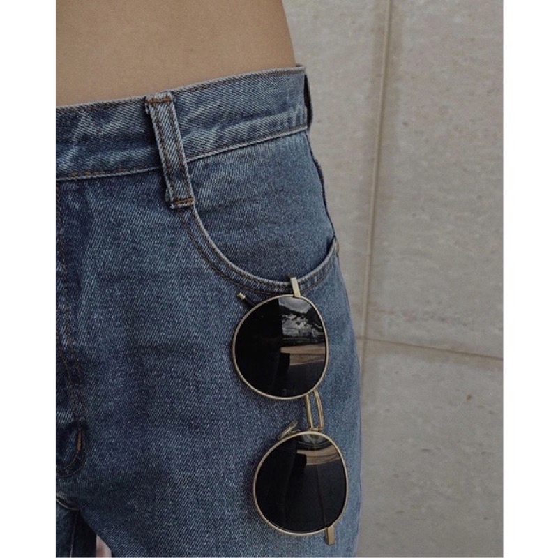 Kính râm form tròn retro unisex - retro glasses