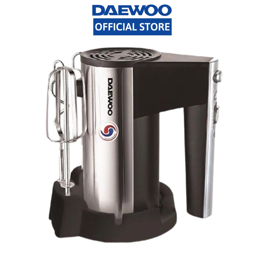 Máy đánh trứng Daewoo DWHM-831S với 5 tốc độ, công suất 250W kèm 4 que inox, bảo hành 12 tháng