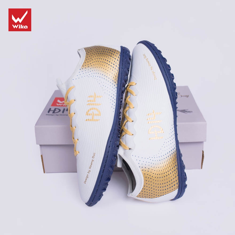 Giày Đá Bóng Wika Hoàng Đức HD14 Chính Hãng,Dành Cho Sân Cỏ Nhân Tạo,Ôm Chân,Khâu Toàn Bộ Đế