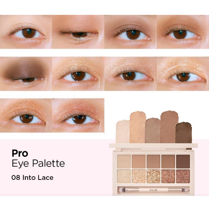 Bảng Phấn Mắt 10 Màu CLIO Pro Eye Palette 0.6G*10