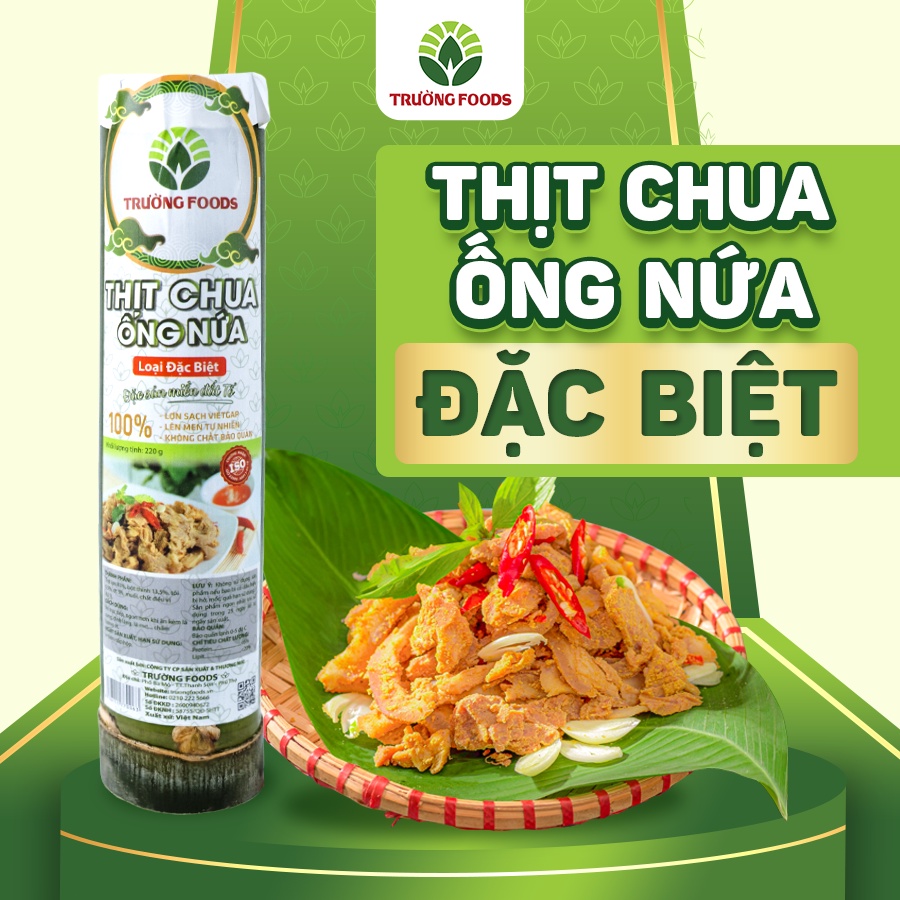 Thịt Chua Ống Nứa Đặc Biệt Trường Foods 220g
