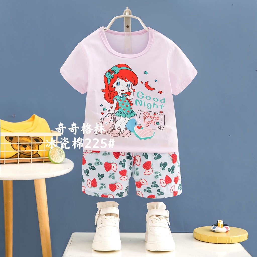 [QiQi,KaiKai 7-15kg] Đồ bộ Quảng Châu xuất Hàn cho bé - Bộ cotton xuất hàn QiQi, Kaikai cho bé gái 1-4 tuổi