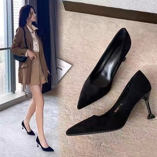 [HÀNG CÓ SẴN] Giày cao gót da lộn 9cm BIG SIZE [ 40-41-42-43]