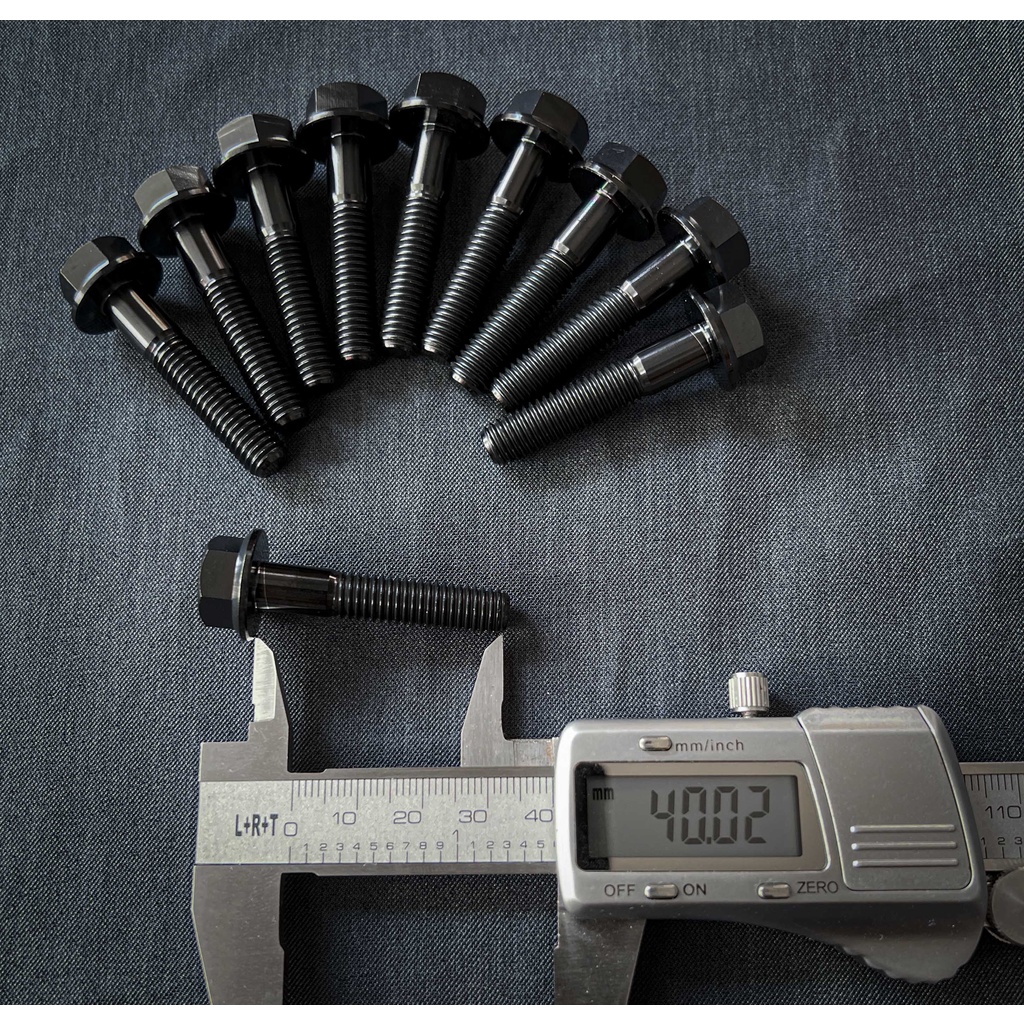 Ốc Ti Tan 8li 40 | 8li 40 | 8li40 đầu siêu to | Ốc bắt chân phuộc vario, vision, xsmax. nmax, nvx..v.v