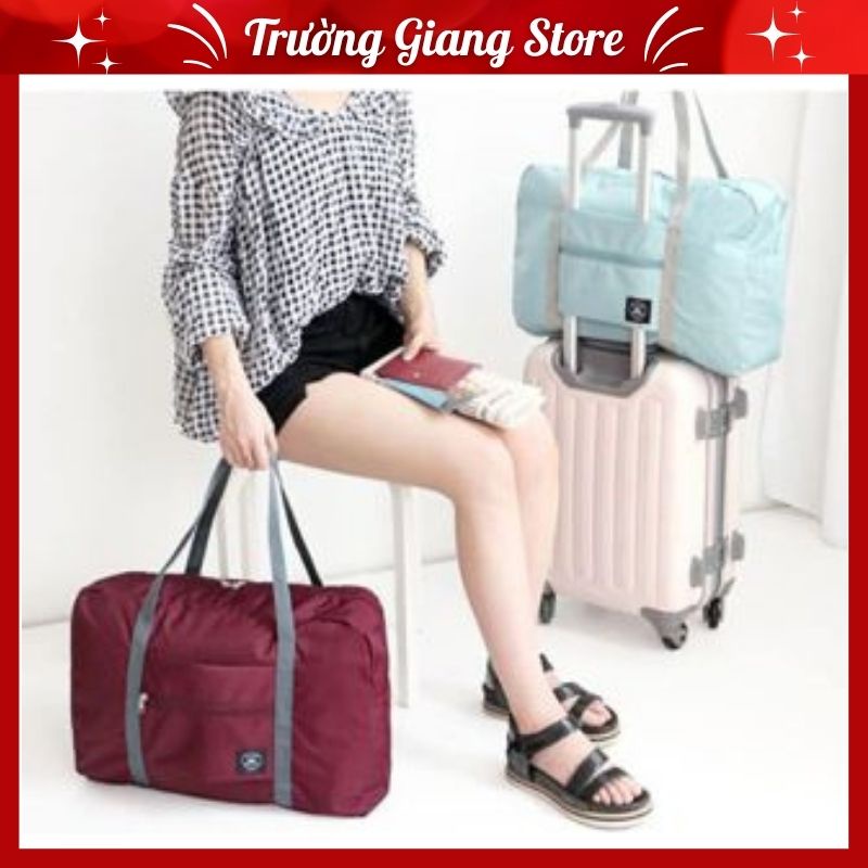 Túi du lịch chống thấm kẹp vali - Túi đựng đồ đa năng gấp gọn 48x32x16cm