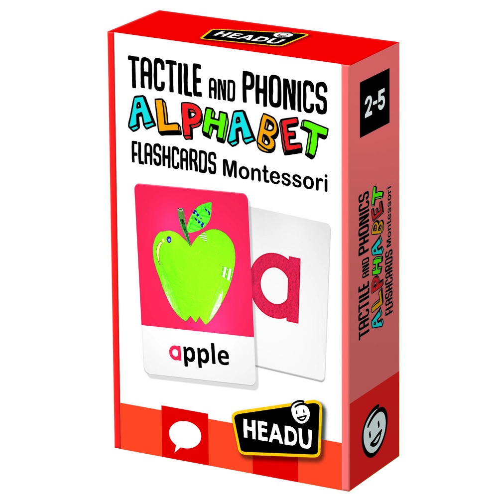 FLASHCARDS TACTILE AND PHONICS ALPHABET MONTESSORI - Bộ thẻ chơi giúp phát triển trí não